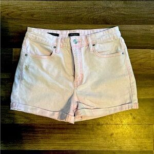 Women's Pink Denim Shorts High Waisted size 4